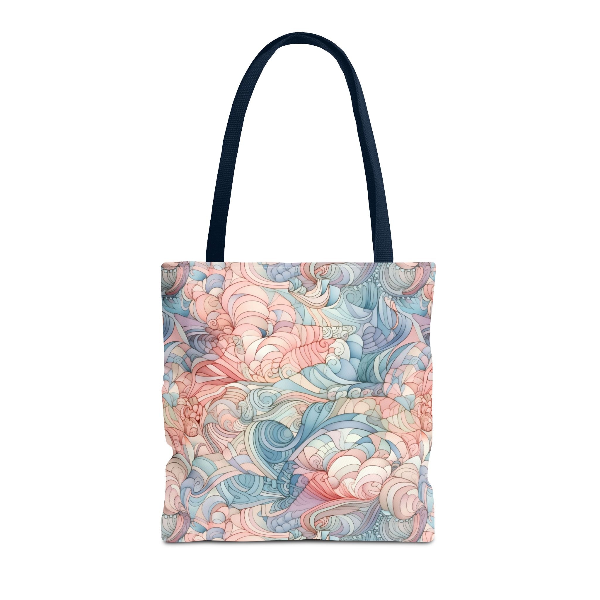 Artistic Tote Bag with a Colorful Swirl Design