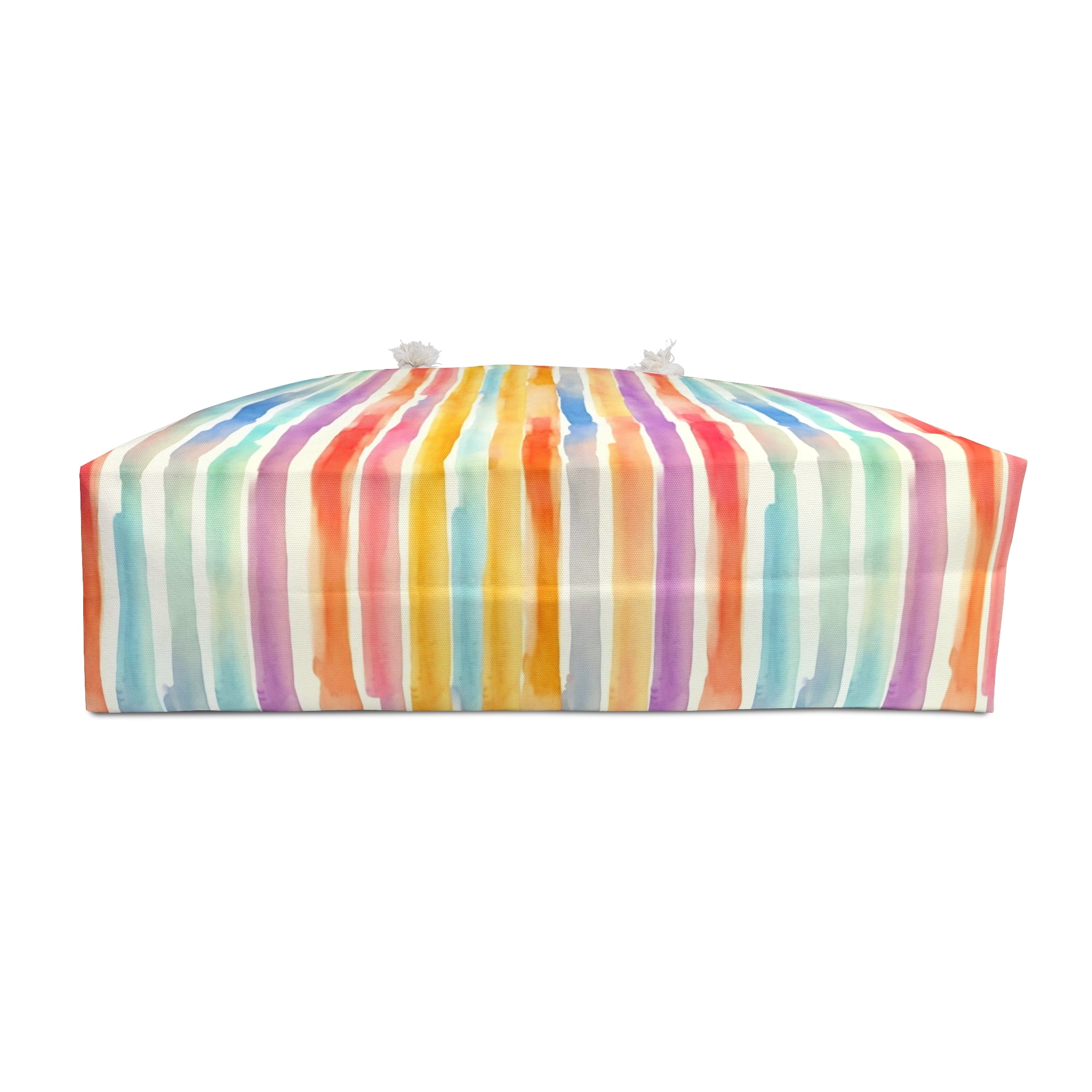 Vibrant Striped Weekender Bag, Travel Tote