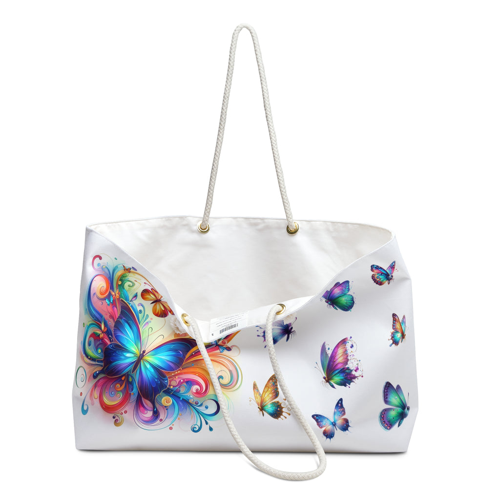 Colorful Butterfly Weekender Bag - Perfect for Travel, Beach, Gym, Gifts, and Weekend Getaways!