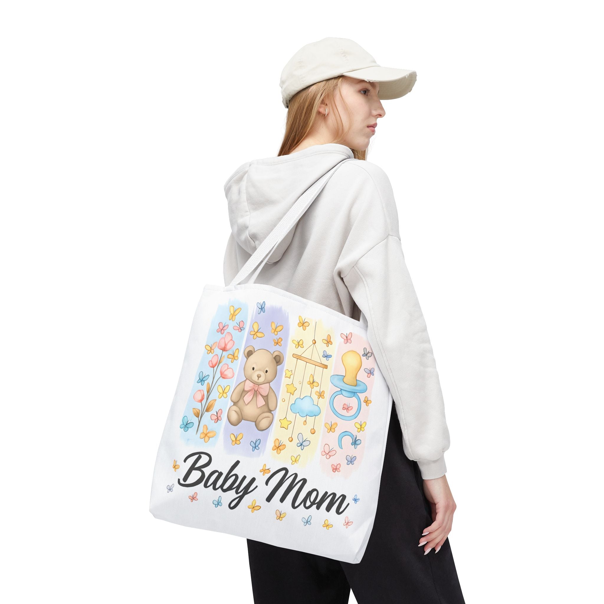 Baby Mom Tote Bag – Cute Gift for New Moms, Nursery Bag
