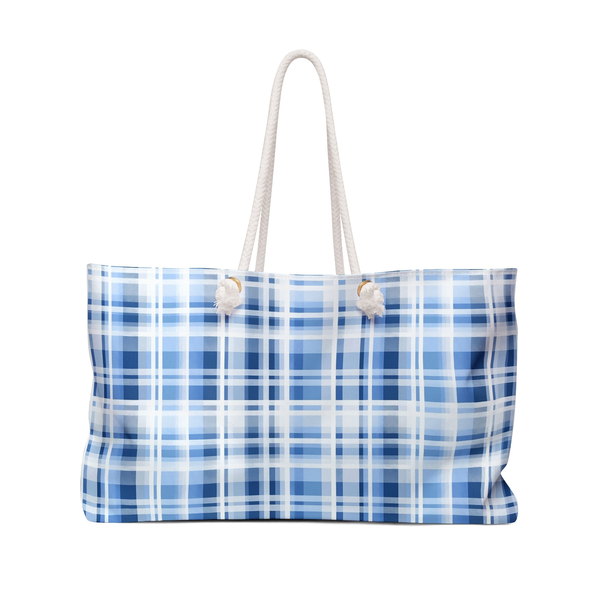 Stylish Plaid Weekender Bag, Travel Bag