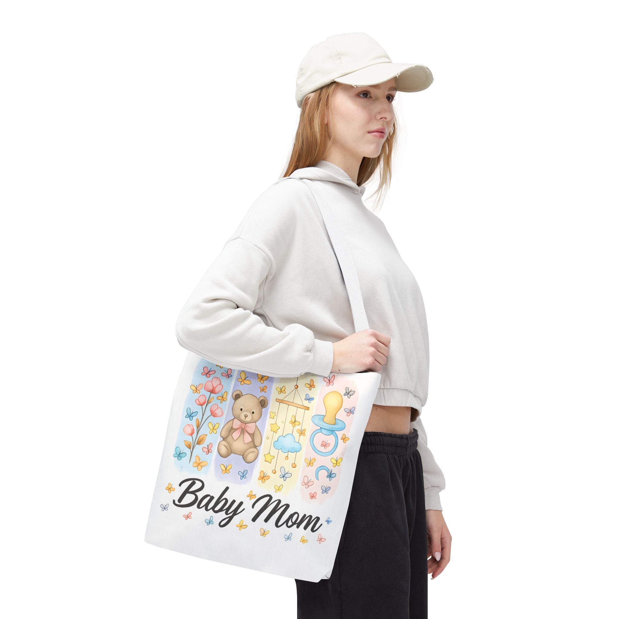 Baby Mom Tote Bag – Cute Gift for New Moms, Nursery Bag
