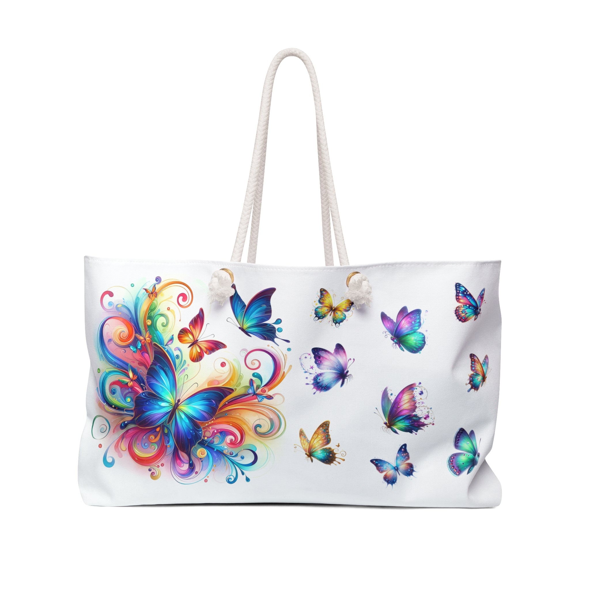 Colorful Butterfly Weekender Bag - Perfect for Travel, Beach, Gym, Gifts, and Weekend Getaways!