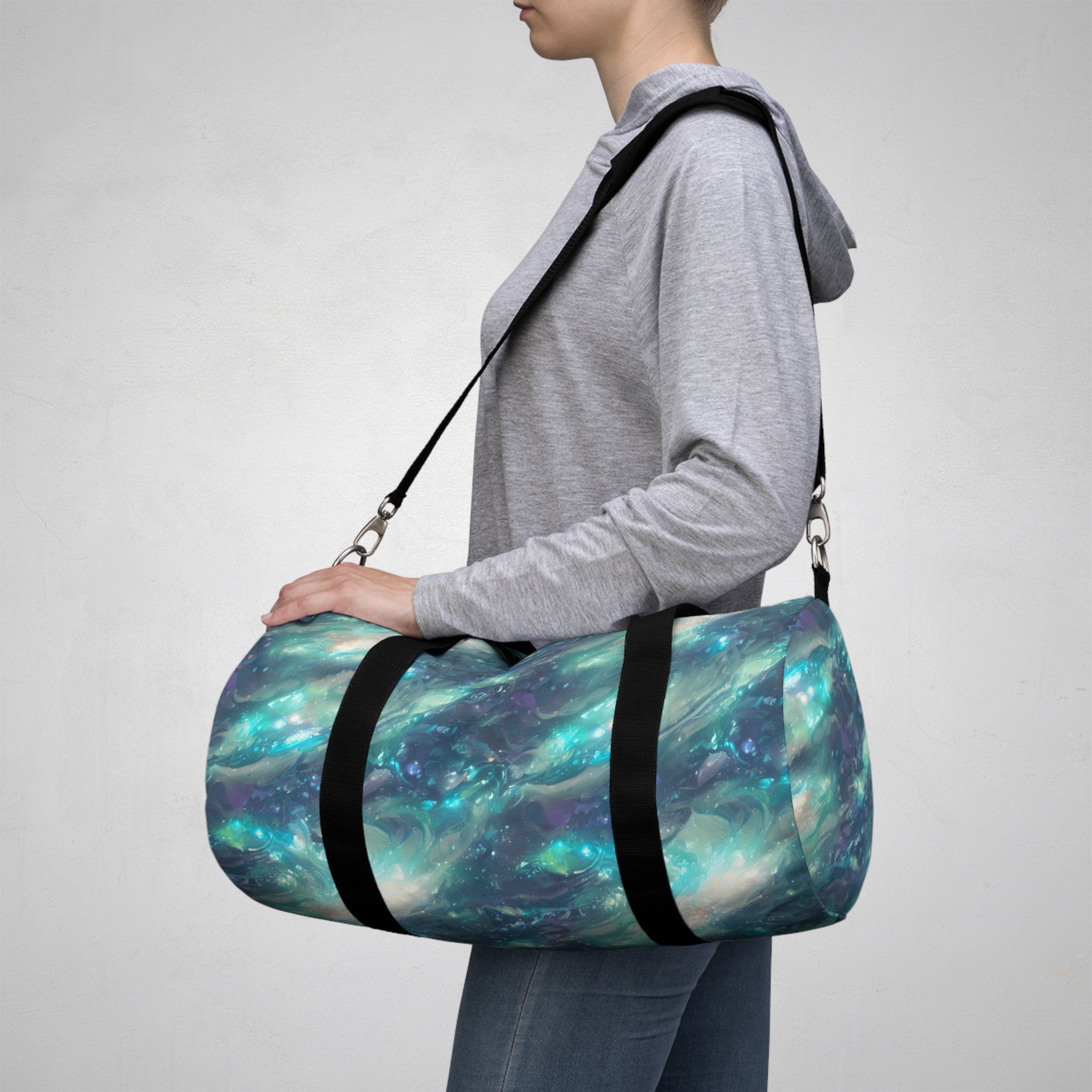 Cosmic Print Duffel Bag , Stylish Travel Companion