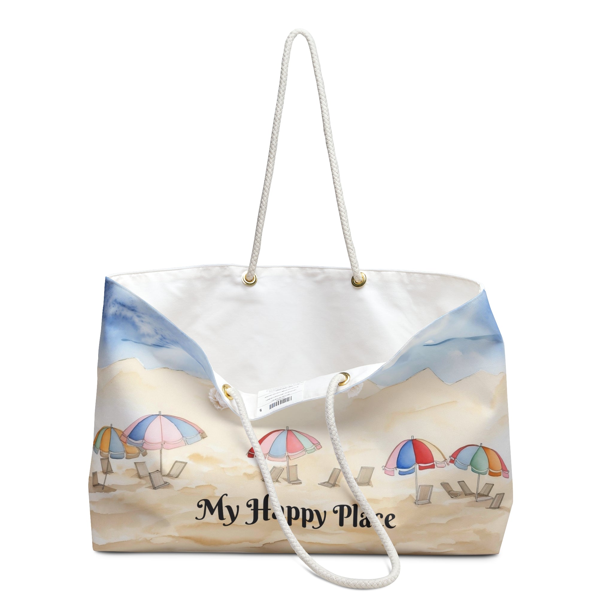 My Happy Place Beach Bag or Weekender Bag