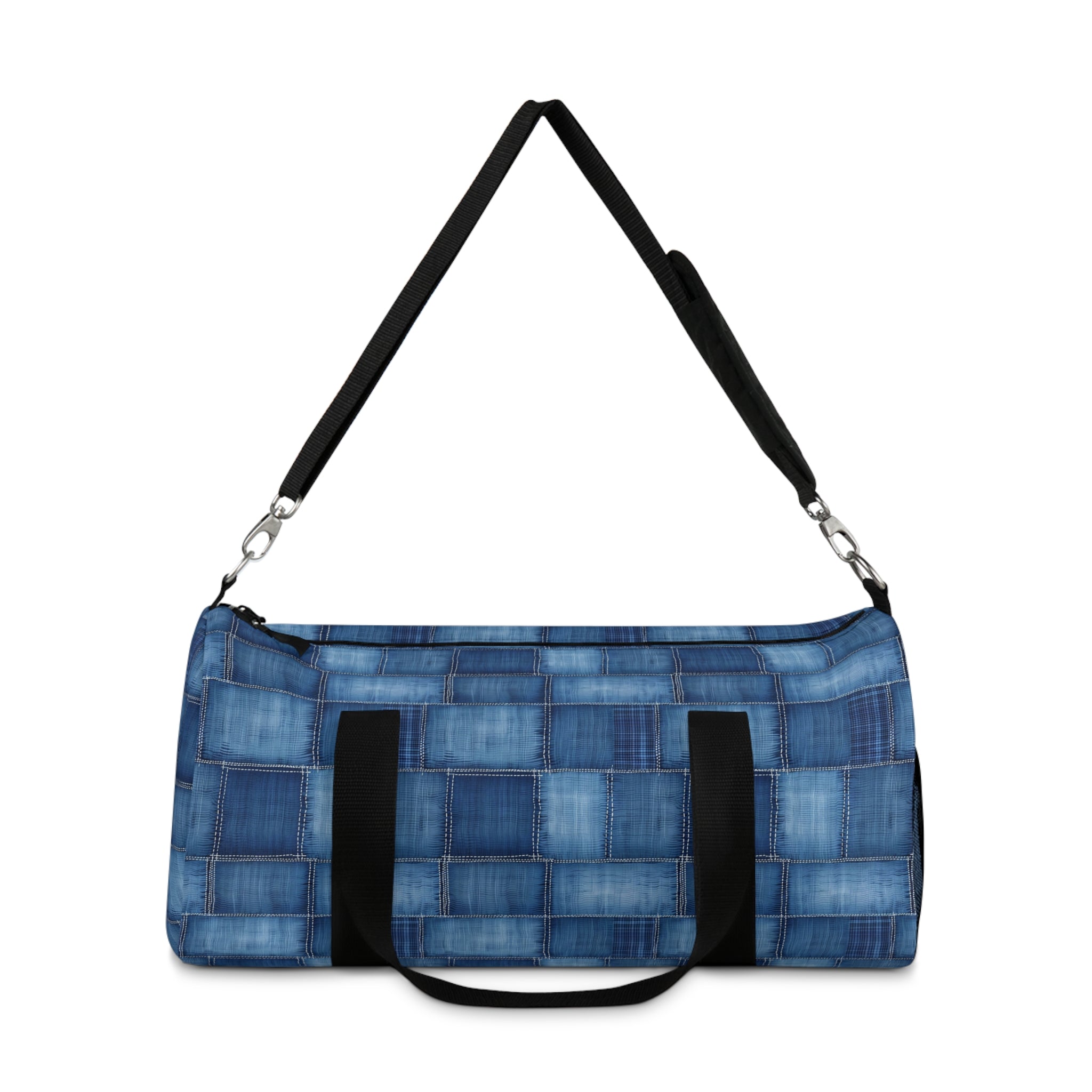Denim Look Duffel Bag