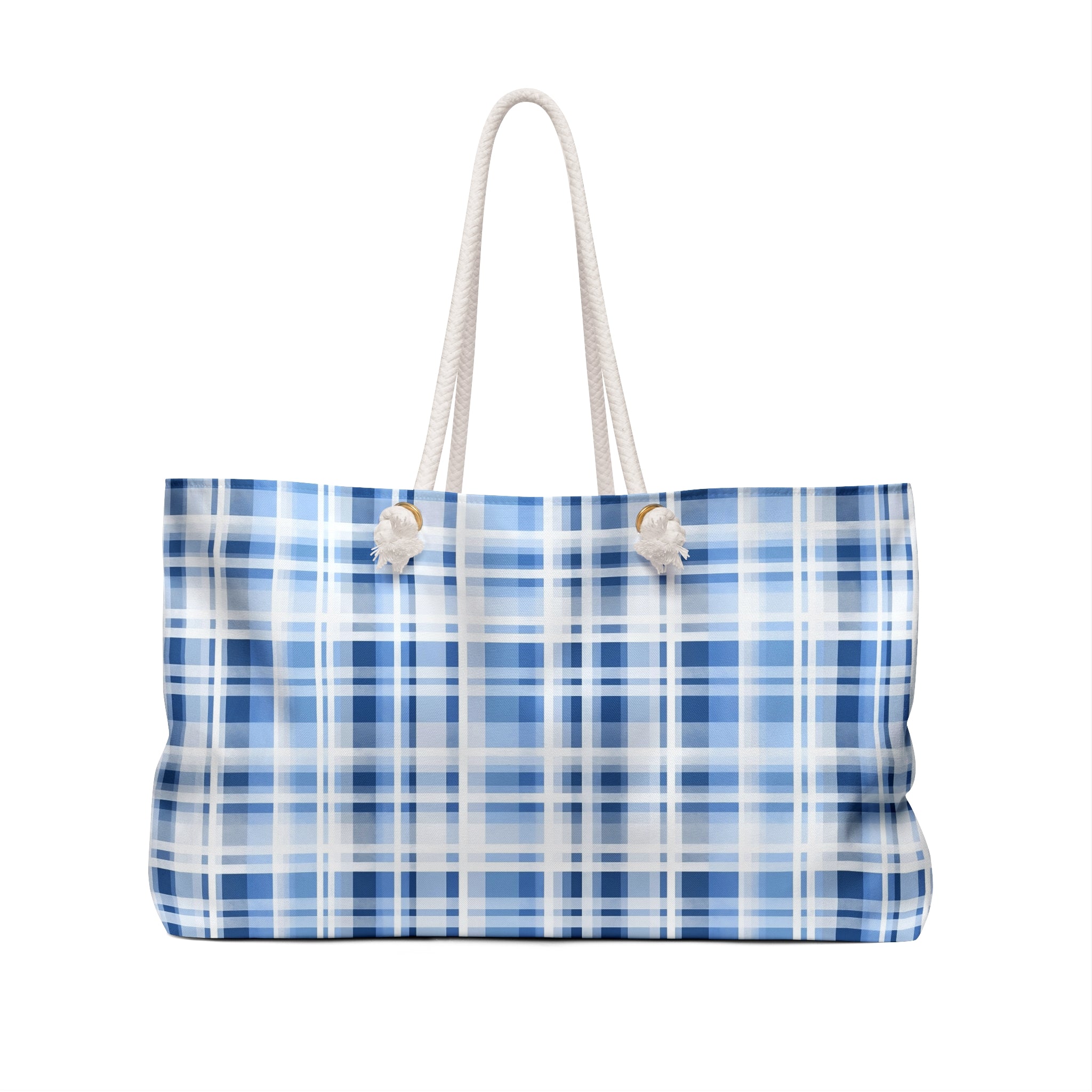 Stylish Plaid Weekender Bag, Travel Bag