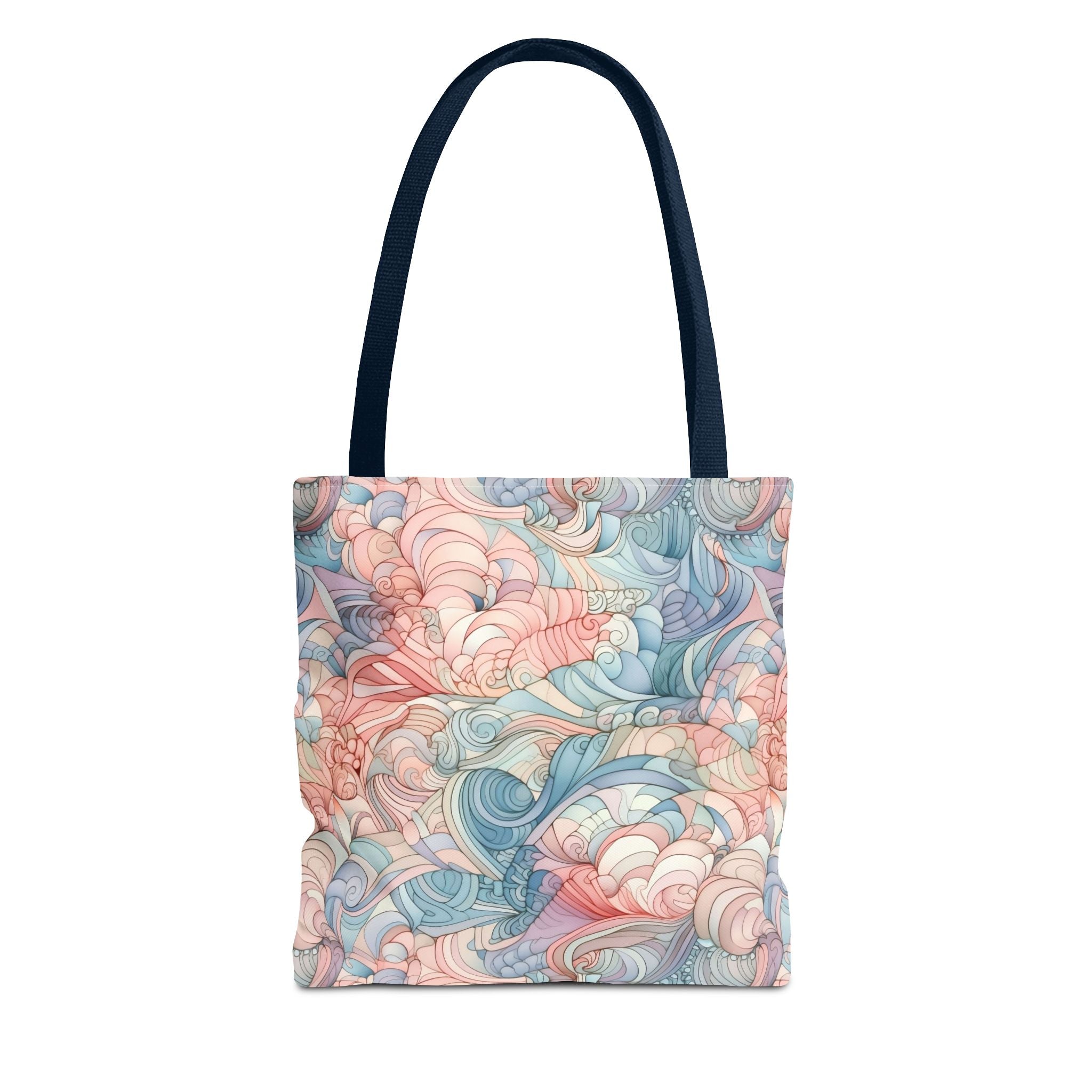 Artistic Tote Bag with a Colorful Swirl Design