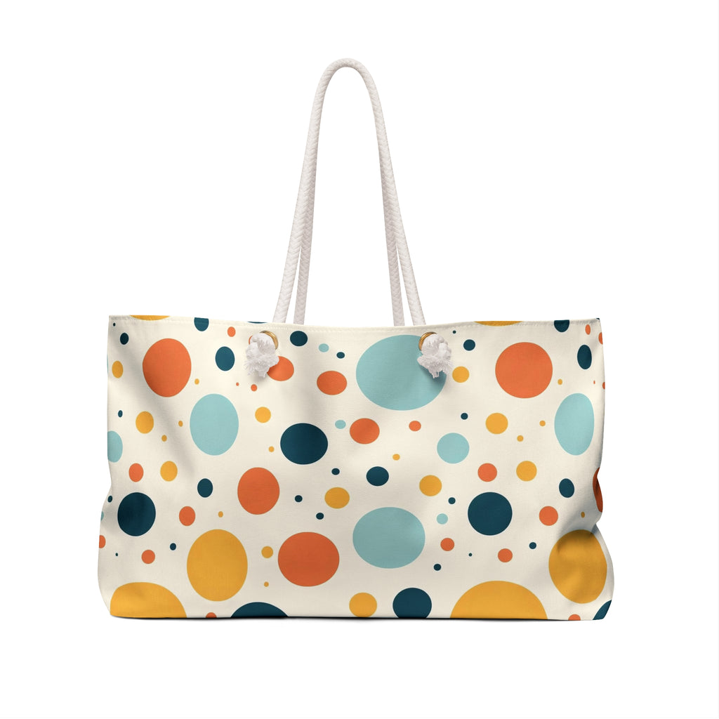 Colorful Polka Dot Weekender Bag