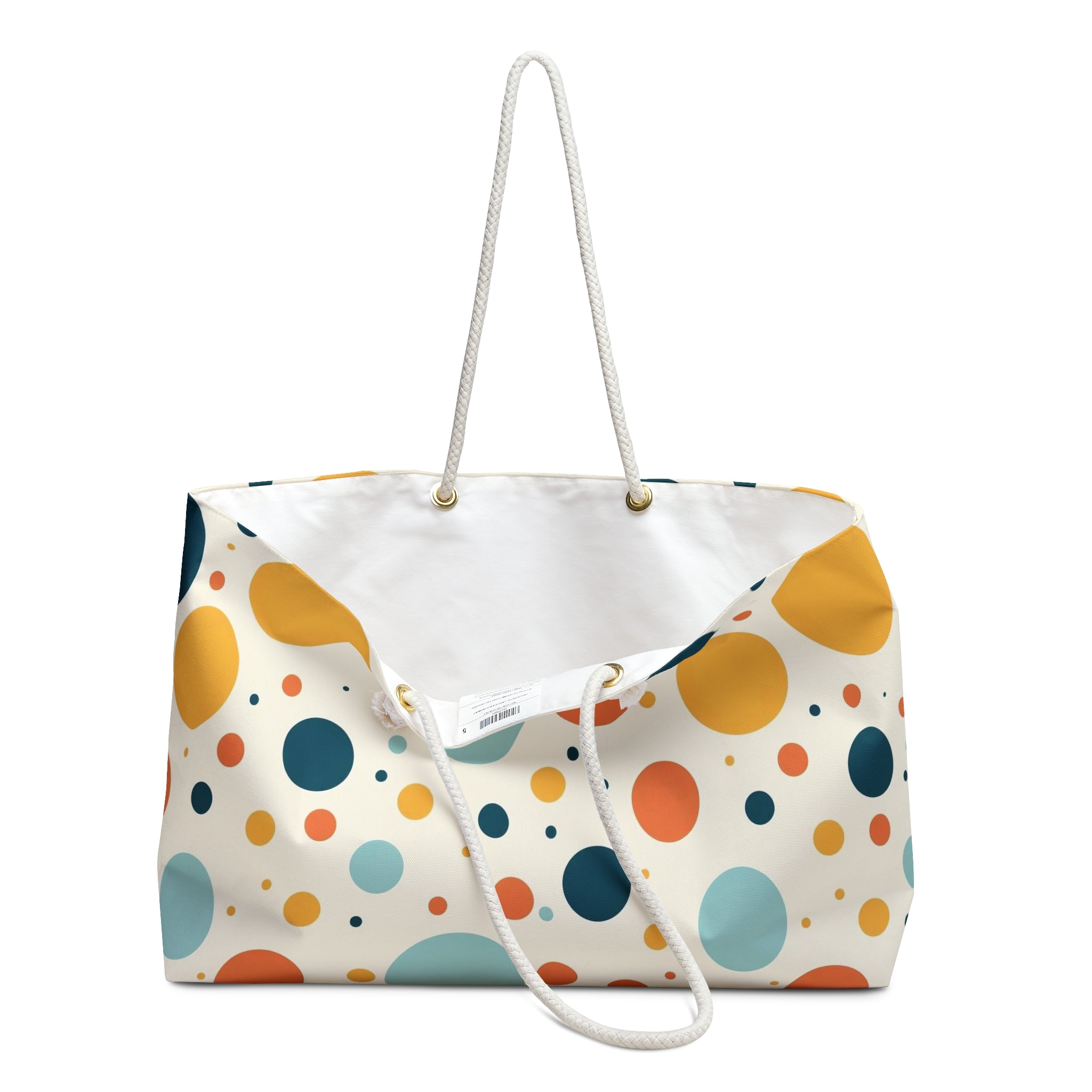 Colorful Polka Dot Weekender Bag